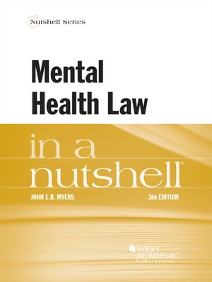 cover image of Mental Health Law in a Nutshell